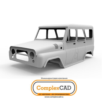 Разработка 3D модели и CAE анализ кузова автомобиля УАЗ